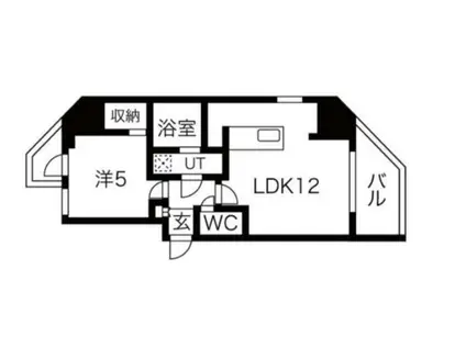 シーズンフラッツ蔵前清澄通(1LDK/5階)の間取り写真