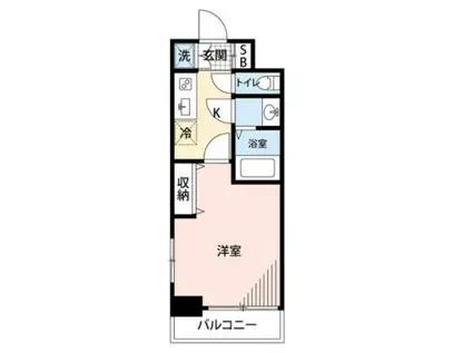 マイナビSTAYグランデュールハイツ浅草橋メゾン・ド・ヴィ(1K/3階)の間取り写真