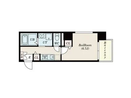 彰文居 FRECOA向丘(1K/9階)の間取り写真