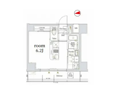 LOG本所吾妻橋(1K/6階)の間取り写真
