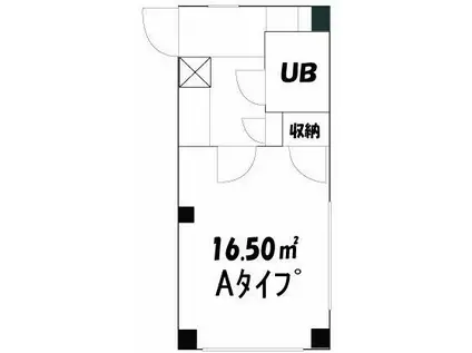 グランハイツⅡ(ワンルーム/4階)の間取り写真