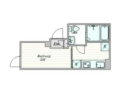 ザ・クラスアーバンス御茶ノ水(1K/4階)の間取り写真