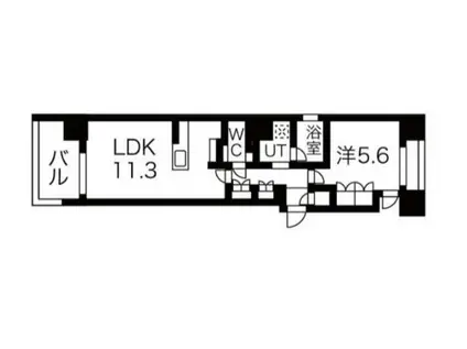 シーズンフラッツ押上サウス(1LDK/7階)の間取り写真