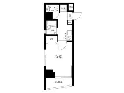 プレール日本橋壱番館(1K/3階)の間取り写真