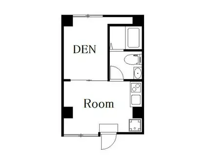 DECOR RESIDENCE田原町(1K/1階)の間取り写真