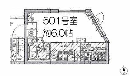 フェリーチェ三ノ輪(ワンルーム/5階)の間取り写真