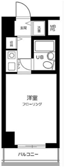 ダイアパレス錦糸町第5(1K/12階)の間取り写真