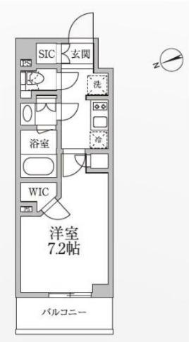 レジディア新御徒町2(1K/5階)の間取り写真