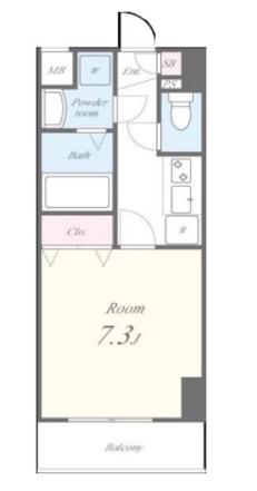 PALAZZO KUBOTA(1K/4階)の間取り写真