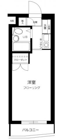 スカイコート後楽園第3(1K/3階)の間取り写真