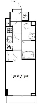 ガラグランディ大手町(1K/9階)の間取り写真