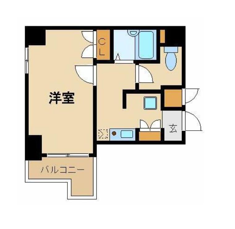 ヴェルステージ茅場町(1K/5階)の間取り写真