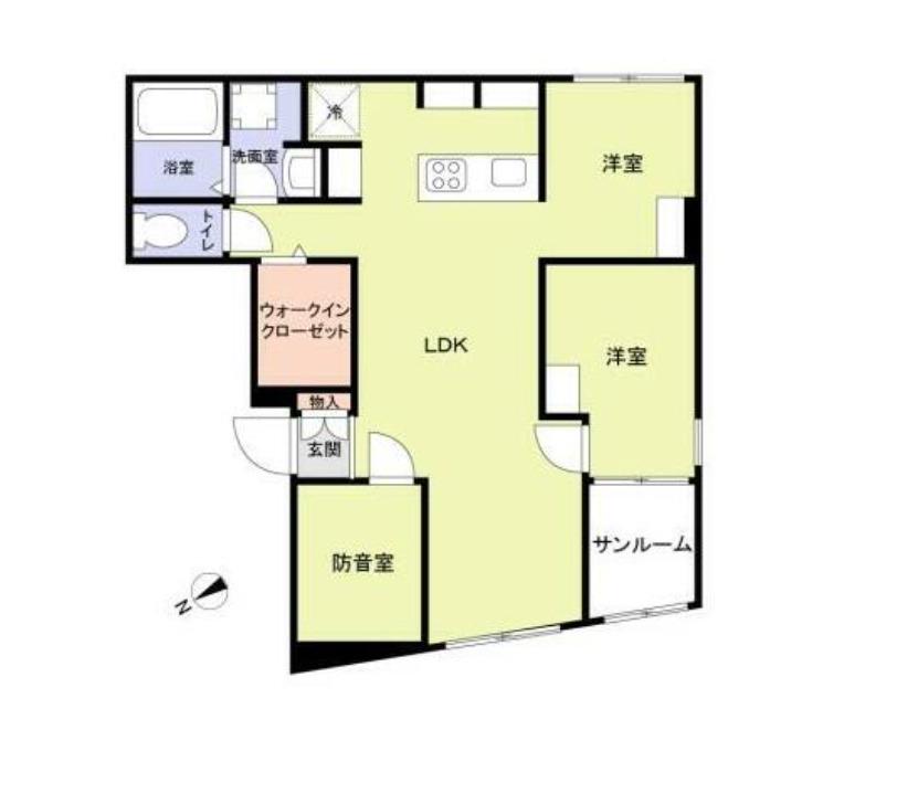 エテルネル曳舟(2SLDK/2階)の間取り写真