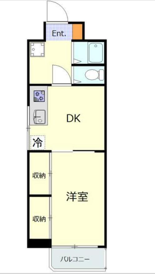 ルミネ日本橋(1DK/11階)の間取り写真