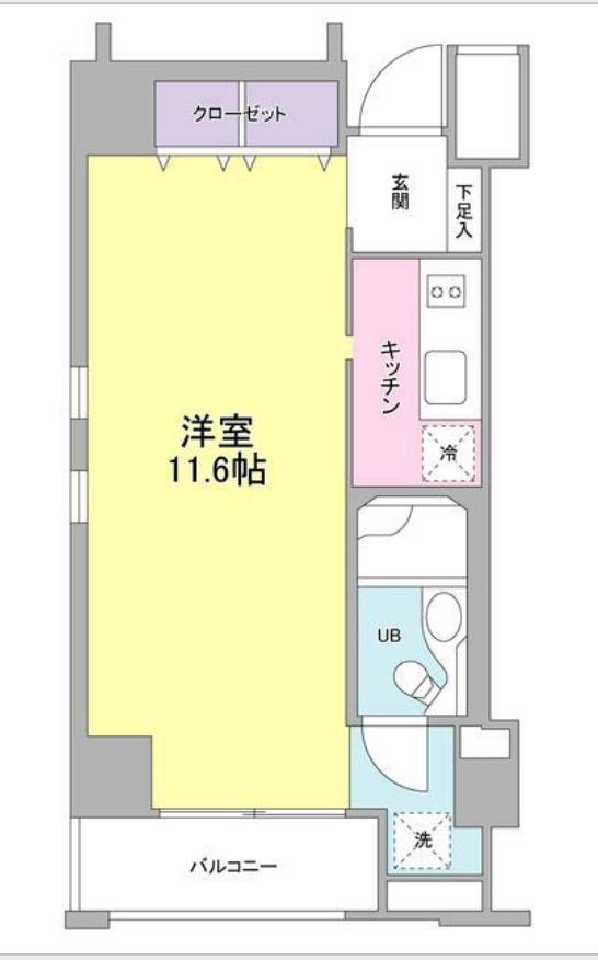 KDXレジデンス日本橋人形町(1K/3階)の間取り写真