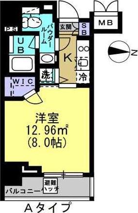 ルーラル二十四番館(1K/2階)の間取り写真