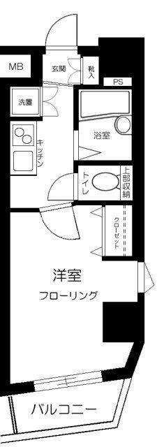 パークウェル千駄木駅前(1K/10階)の間取り写真