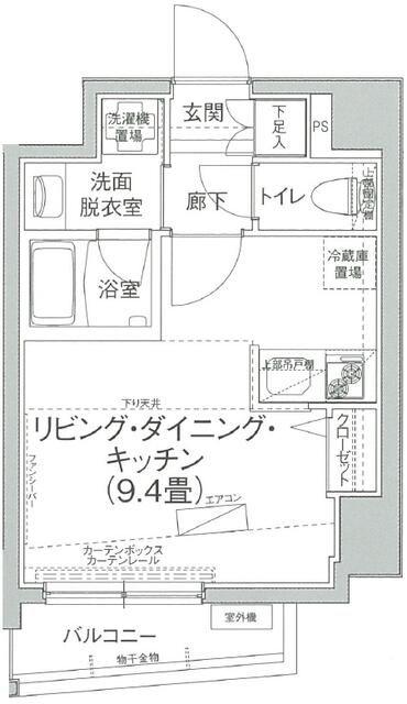 アイルイムーブル浅草(ワンルーム/9階)の間取り写真