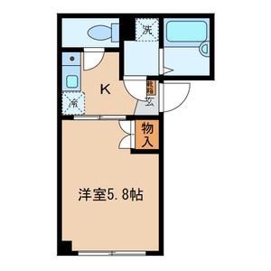 アダージョ中野(1K/2階)の間取り写真
