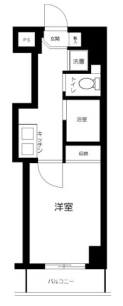 スカイコートヌーベル神田(1K/4階)の間取り写真