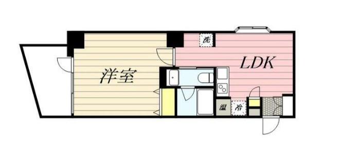 HF八丁堀レジデンスⅡ(1DK/5階)の間取り写真