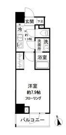 モンレーヴ御徒町(1K/7階)の間取り写真