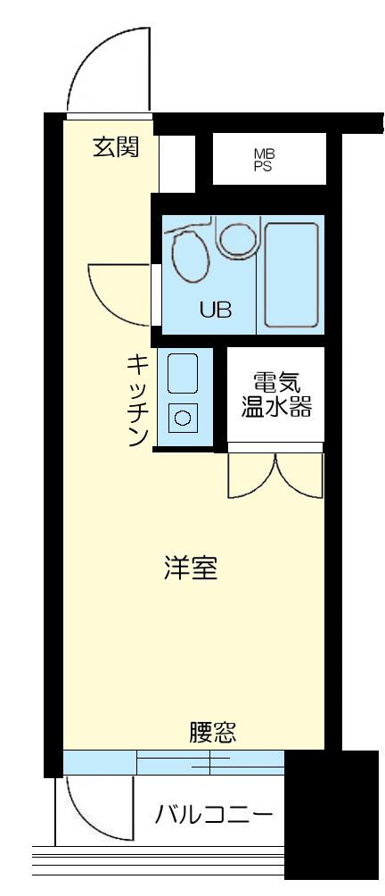 ラフィネお茶の水(ワンルーム/6階)の間取り写真