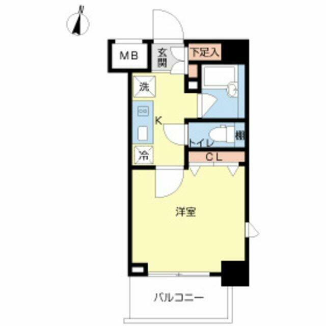 スカイコート押上壱番館(1K/4階)の間取り写真