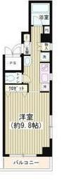 ブレコンプラザ銀座(1K/5階)の間取り写真