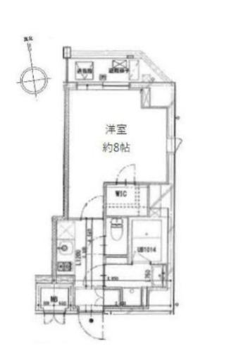 CREALPREMIER浅草橋(1K/8階)の間取り写真