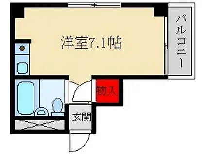 TMIマンション(ワンルーム/3階)の間取り写真