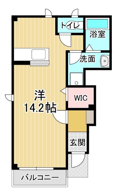 メゾン シャモニーA(ワンルーム/1階)の間取り写真