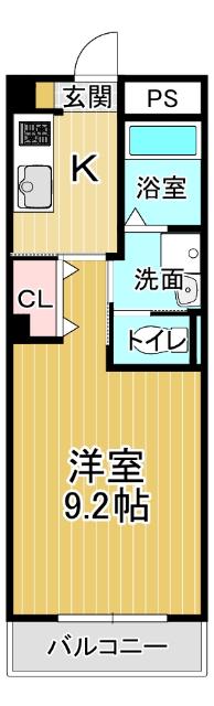 FAIRY 壱番館(1K/1階)の間取り写真