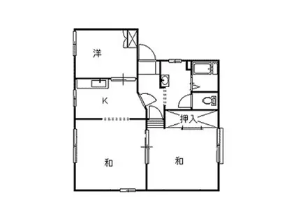 グリーンパーク諏訪(3K/1階)の間取り写真