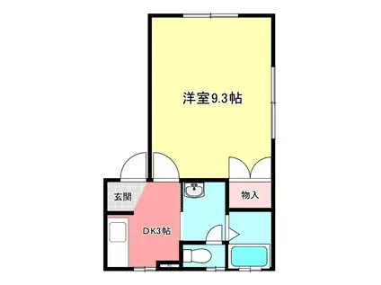 プレサント(1K/2階)の間取り写真