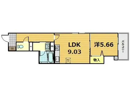 SHA MAISON LES BOIS(1LDK/3階)の間取り写真