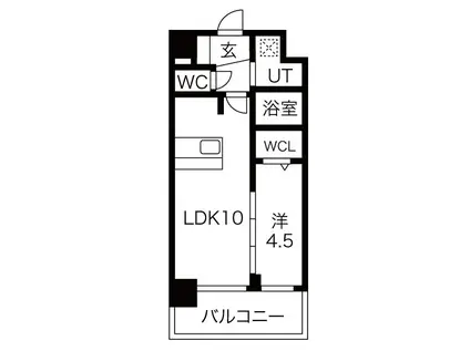 プレデコート西京極(1LDK/5階)の間取り写真