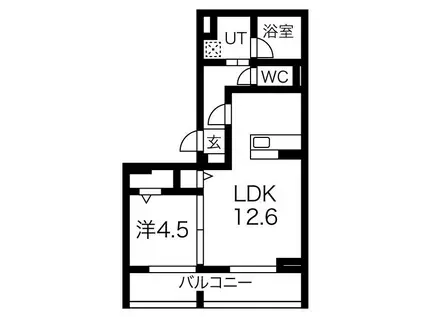 YSROOM伏見板橋(1LDK/3階)の間取り写真
