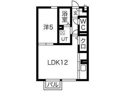 アーバンスクエアーII(1LDK/1階)の間取り写真
