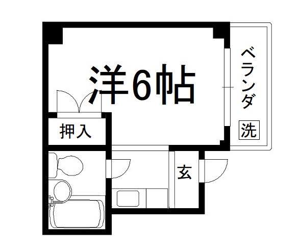 KIマンション(ワンルーム/3階)の間取り写真