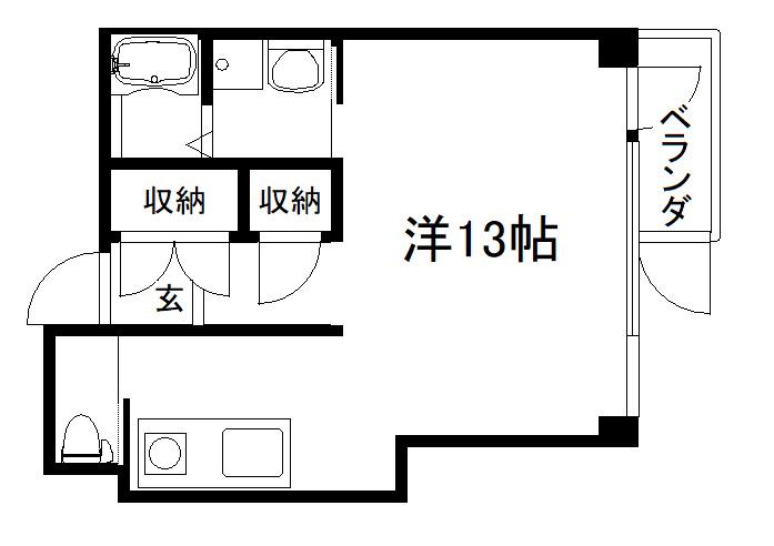 古2都COCOTTE(ワンルーム/1階)の間取り写真