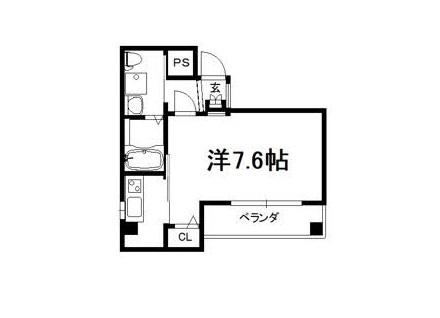 COMFORT(1K/6階)の間取り写真