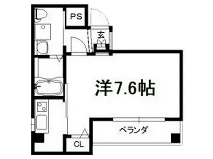 COMFORT(1K/2階)の間取り写真