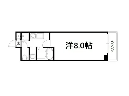 今出川アイビーハウス(1K/1階)の間取り写真