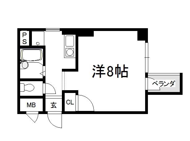 丸共ビル(ワンルーム/2階)の間取り写真