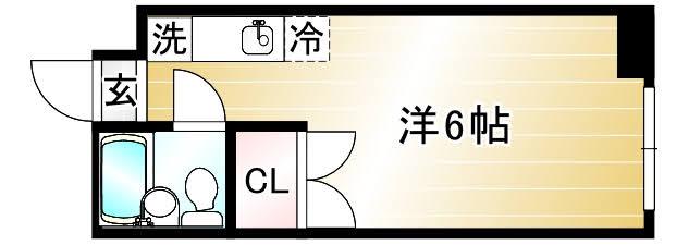 MINATO HOUSE(ワンルーム/1階)の間取り写真