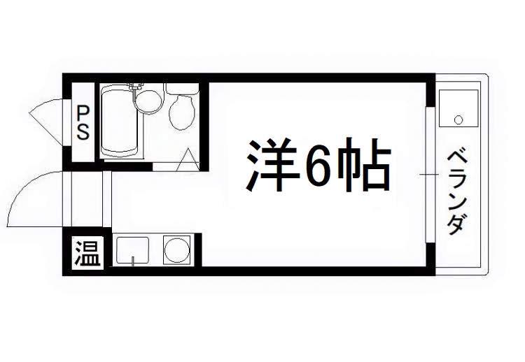 エクセル田辺(ワンルーム/1階)の間取り写真