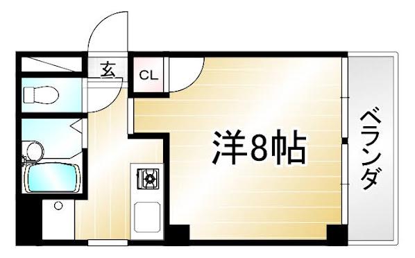 丸共ビル(ワンルーム/2階)の間取り写真