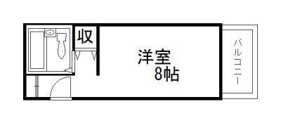 プチメゾン岸和田(ワンルーム/3階)の間取り写真