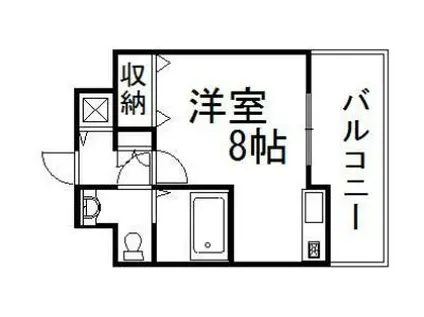 ライフデザイン新金岡B棟(1K/3階)の間取り写真